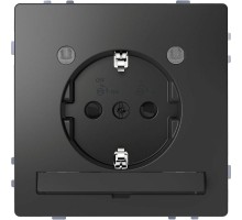 Розетка Merten D-Life 16А с LED мод. с заземл. SD антрацит SchE MTN2304-6034