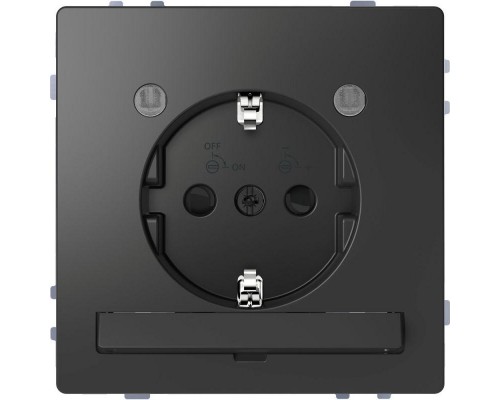 Розетка Merten D-Life 16А с LED мод. с заземл. SD антрацит SchE MTN2304-6034