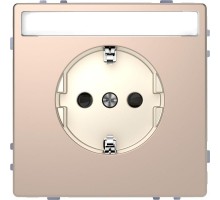 Розетка Merten D-Life 16А с заземл. и полем для надписи SD шампань SchE MTN2302-6051
