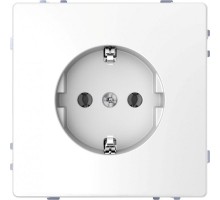 Розетка Merten D-Life 16А заземл. винт. зажим SD бел. лотос SchE MTN2400-6035