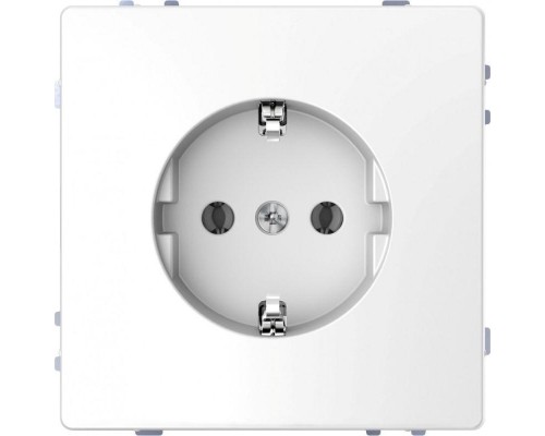 Розетка Merten D-Life 16А заземл. винт. зажим SD бел. лотос SchE MTN2400-6035