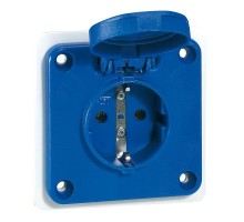 Розетка P17 Schuko 16А 230В 75х75 IP44 Leg 057672
