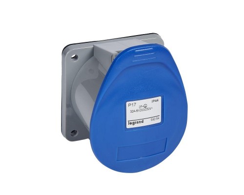 Розетка P17 Tempra Pro 32А 2К+3 IP44 Leg 058054