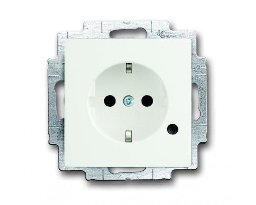 Розетка SCHUKO 16А 250В с защ. шторками с индикацией LED Future/Axcent/Carat/Династия абел. бархат ABB 2CKA002013A5336
