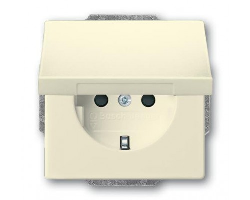 Розетка SCHUKO 16А 250В с защ. шторками с крышкой без лапок future сл. кость ABB 2CKA002018A1527