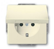 Розетка SCHUKO 16А 250В с защ. шторками с крышкой future сл. кость ABB 2CKA002018A1518