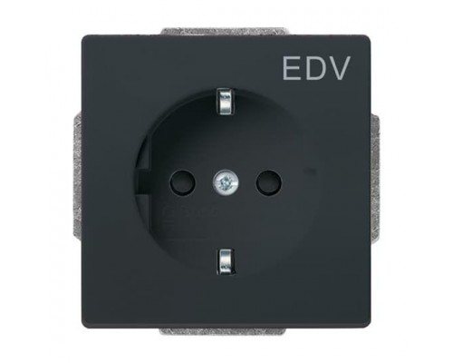 Розетка SCHUKO 16А 250В с защ. шторками с маркировкой EDV Future/Axcent/Carat/Династия антрацит ABB 2CKA002013A5266
