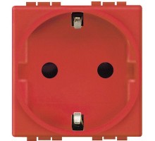 Розетка Schuko 10А/16А 2П+З с боковым заземл. контактом с защ. шторками Leg BTC L4141R