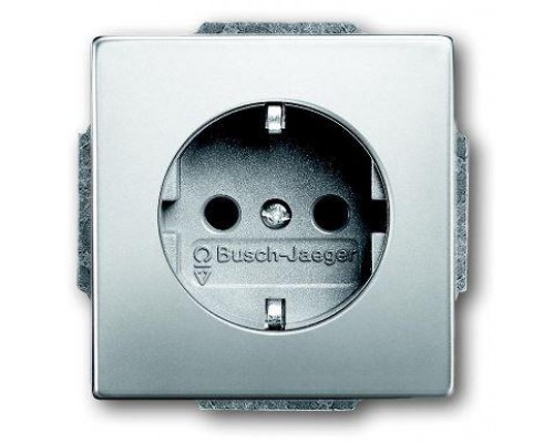 Розетка Schuko 16А 250В pur/сталь ABB 2CKA002011A6212