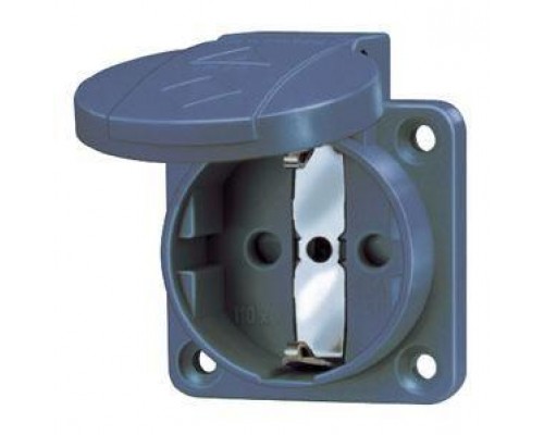 Розетка Schuko 16А 2P+E винт. клеммы IP54 син. Mennekes 11081