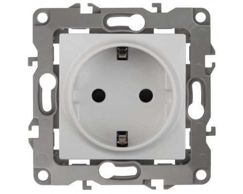 Розетка Schuko 16АХ-250В 2P+E 12-2101-01 бел. ЭРА Б0014675