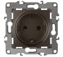 Розетка Schuko 16АХ-250В 2P+E 12-2101-13 бронза ЭРА Б0019320