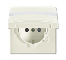 Розетка Schuko Allwetter44 16А 250В 20 EUGKBN-32-101 с защ. крышкой защ. шторки поле для надписи (уплот. кольцо в комплекте) IP44 сл. кость ABB 2CKA002064A0299