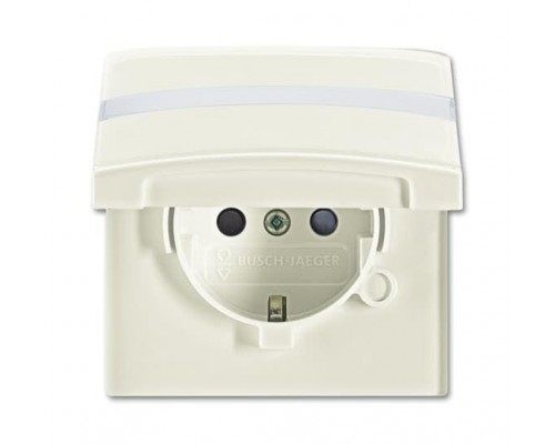 Розетка Schuko Allwetter44 16А 250В 20 EUGKBN-32-101 с защ. крышкой защ. шторки поле для надписи (уплот. кольцо в комплекте) IP44 сл. кость ABB 2CKA002064A0299