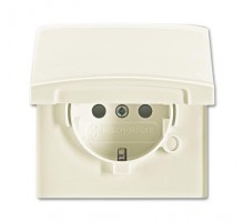 Розетка Schuko Allwetter44 16А 250В 20 EUGKB-32-101 с защ. крышкой защ. шторки (уплот. кольцо в комплекте) IP44 сл. кость ABB 2CKA002064A0292