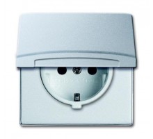 Розетка Schuko Allwetter44 16А 250В 20 EUGKB-33-101 с защ. крышкой защ. шторки (уплот. кольцо в комплекте) IP44 серебристый алюм.) ABB 2CKA002064A0293