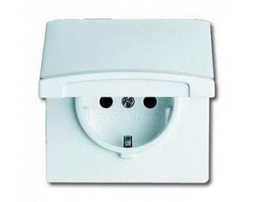 Розетка Schuko Allwetter44 16А 250В 20 EUGK-32-101 с защ. крышкой (уплот. кольцо в комплекте) IP44 сл. кость ABB 2CKA002064A0287