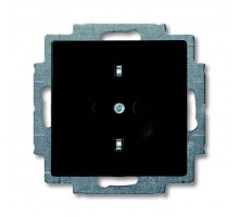 Розетка Schuko Basic 55 16А 250В черн. ABB 2CKA002011A6142