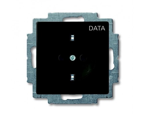 Розетка Schuko Basic 55 16А 250В с маркировкой DATA черн. ABB 2CKA002011A6143