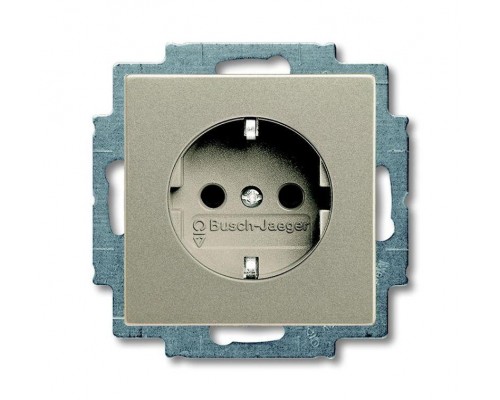 Розетка Schuko Basic 55 16А 250В шампань ABB 2CKA002011A6140