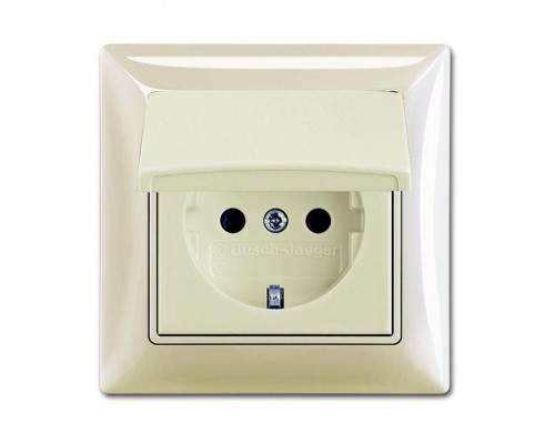 Розетка Schuko Basic 55 16А 250В в сборе IP44 сл. кость ABB 2CKA002018A1504