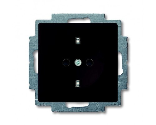 Розетка Schuko Basic 55 16А 250В защ. шторки черн. ABB 2CKA002013A5338