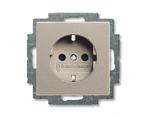 Розетка Schuko Basic 55 16А 250В защ. шторки шампань ABB 2CKA002013A5337