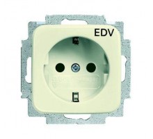 Розетка Schuko Busch-Duro 2000 SI 16А 250В с маркировкой EDV сл. кость ABB 2CKA002011A2159