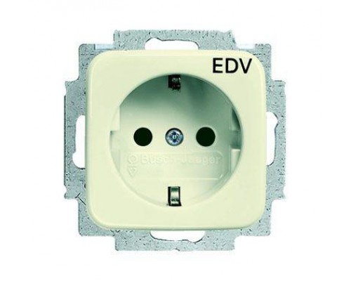 Розетка Schuko Busch-Duro 2000 SI 16А 250В с маркировкой EDV сл. кость ABB 2CKA002011A2159