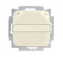 Розетка Schuko Busch-Duro 2000 SI 16А 250В с защ. крышкой с полем для надписи сл. кость ABB 2CKA002018A0604
