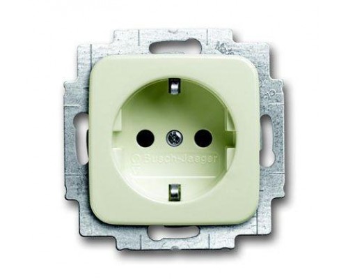 Розетка Schuko Busch-Duro 2000 SI/Reflex SI 16А 250В с LED подсветкой сл. кость ABB 2CKA002013A5290