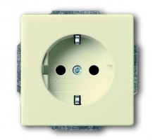 Розетка Schuko Future/solo 16А 250В с LED подсвет. сл. кость ABB 2CKA002013A5292