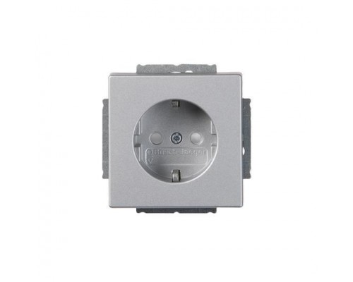 Розетка Schuko Impressivo 16А 230В алюм. ABB 2TKA00000435