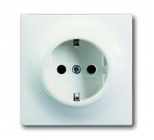 Розетка Schuko Impuls 16А 250В бел. бархат ABB 2CKA002011A3891
