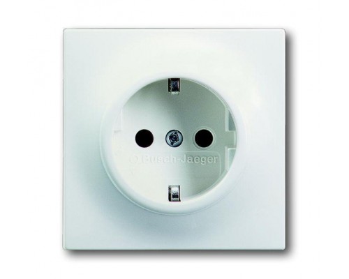 Розетка Schuko Impuls 16А 250В бел. бархат ABB 2CKA002011A3891