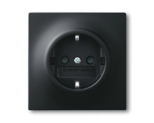 Розетка Schuko Impuls 16А 250В черн. бархат ABB 2CKA002011A3886