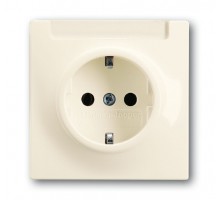 Розетка Schuko Impuls 16А 250В с полем для надписи сл. кость ABB 2CKA002011A3846