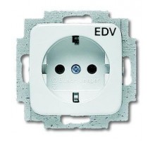 Розетка Schuko Reflex SI 16А 250В с маркировкой EDV альп. бел. ABB 2CKA002011A6206