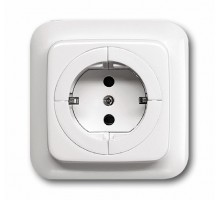 Розетка Schuko Reflex SI 16А 250В с механизмом освобождения вилки альп. бел. ABB 2CKA002011A3629