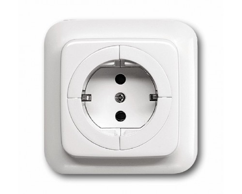 Розетка Schuko Reflex SI 16А 250В с механизмом освобождения вилки альп. бел. ABB 2CKA002011A3629