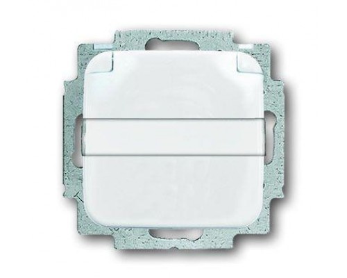 Розетка Schuko Reflex SI 16А 250В с защ. крышкой с полем для надписи альп. бел. ABB 2CKA002018A0885