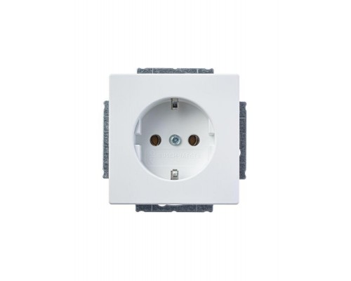Розетка Schuko Solo/future 16А 250В бел. бархат ABB 2CKA002011A6208