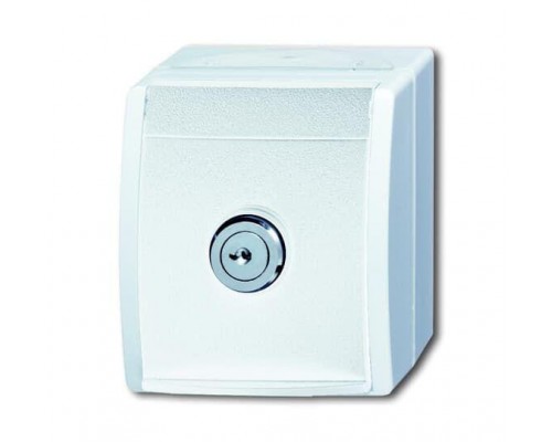 Розетка Schuko ОП Ocean 16А 250В с замком IP44 альп. бел. ABB 2CKA002083A0832