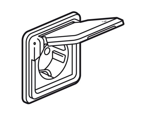 Розетка Soliroc 16А 2К+3 с защ. крышкой защ. шторки винт. клеммы нем. станд. Leg 077835