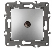 Розетка TV 14-3102-03 проходная Elegance алюм. ЭРА Б0034298