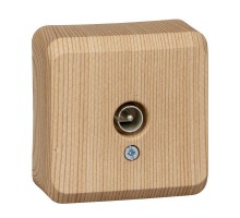 Розетка TV 1-м ОП Этюд сосна SchE TVA-002D