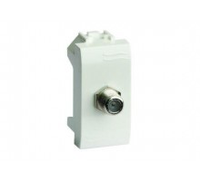 Розетка TV 1-м СП 1мод. Brava проходная сл. кость DKC 75581MS