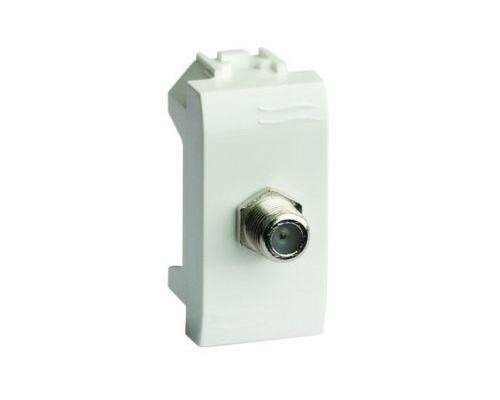 Розетка TV 1-м СП 1мод. Brava проходная сл. кость DKC 75581MS
