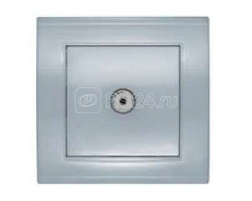 Розетка TV 1-м СП Бриллиант серебр. UNIVersal 7949827