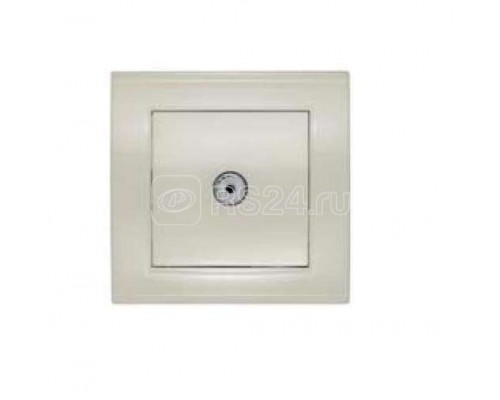 Розетка TV 1-м СП Бриллиант сл. кость UNIVersal 7948790